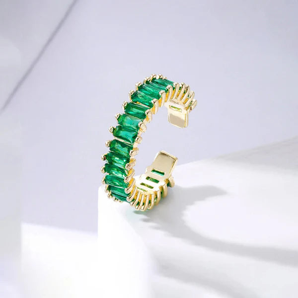 Emerald Embrace Adjustable Ring