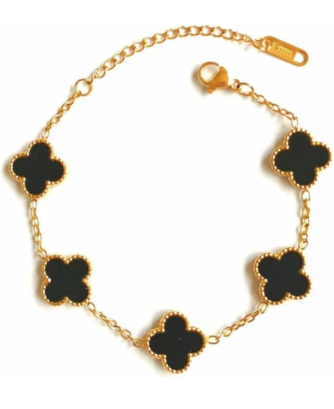 Midnight Clover Bracelet