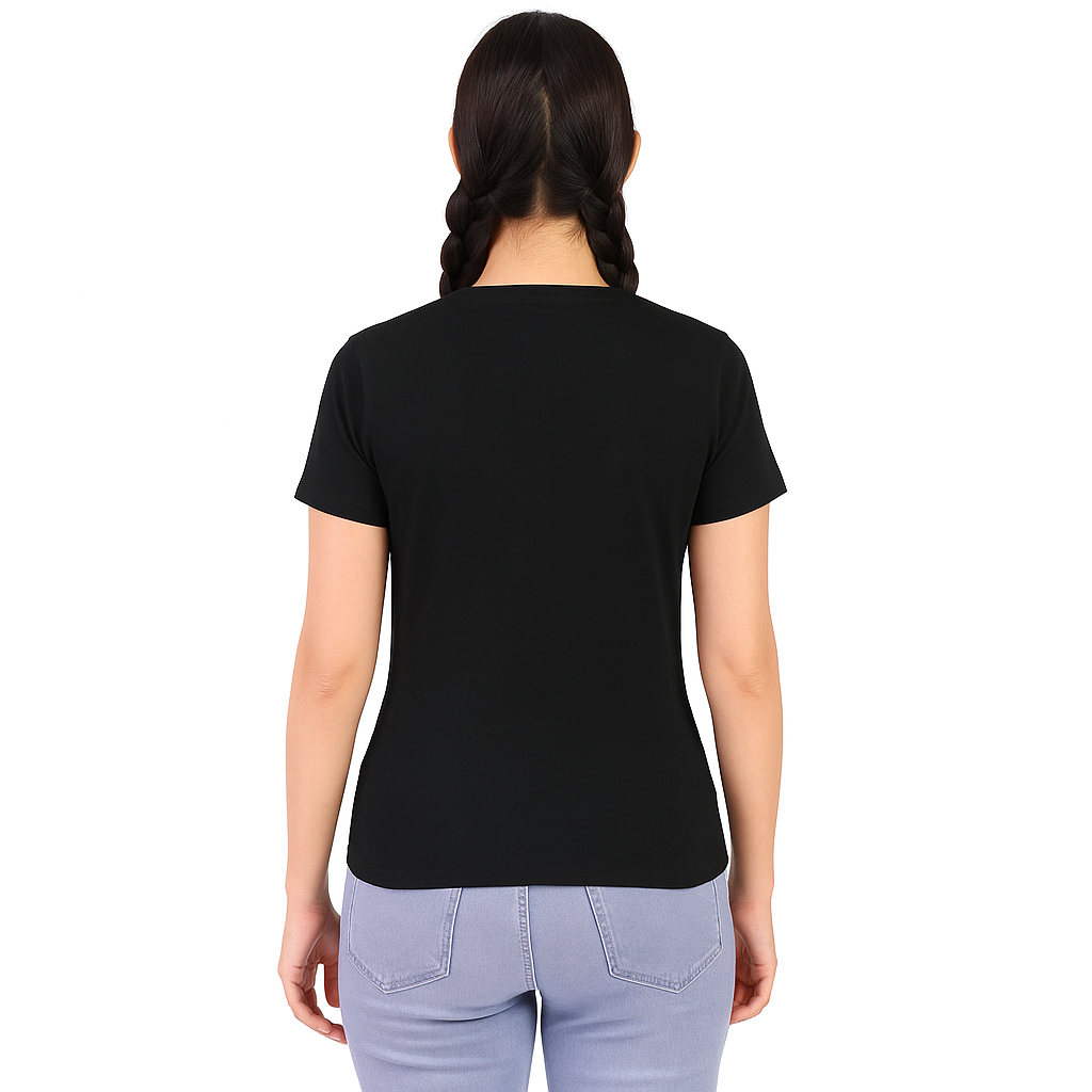 “The Essential Black Tee – Reinvented for Modern Women”