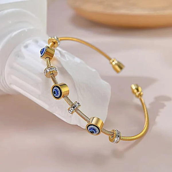 Evil Eye Bracelet in Gold