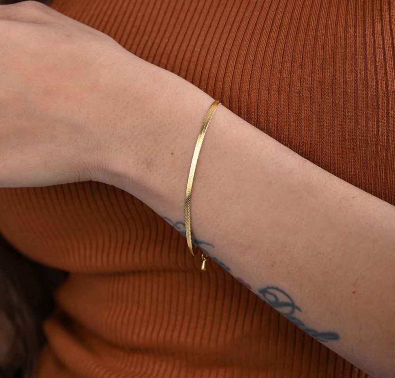 Gold Snake chain Bracelet