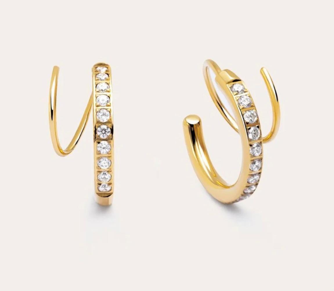 Celeste Duo Loop Earring