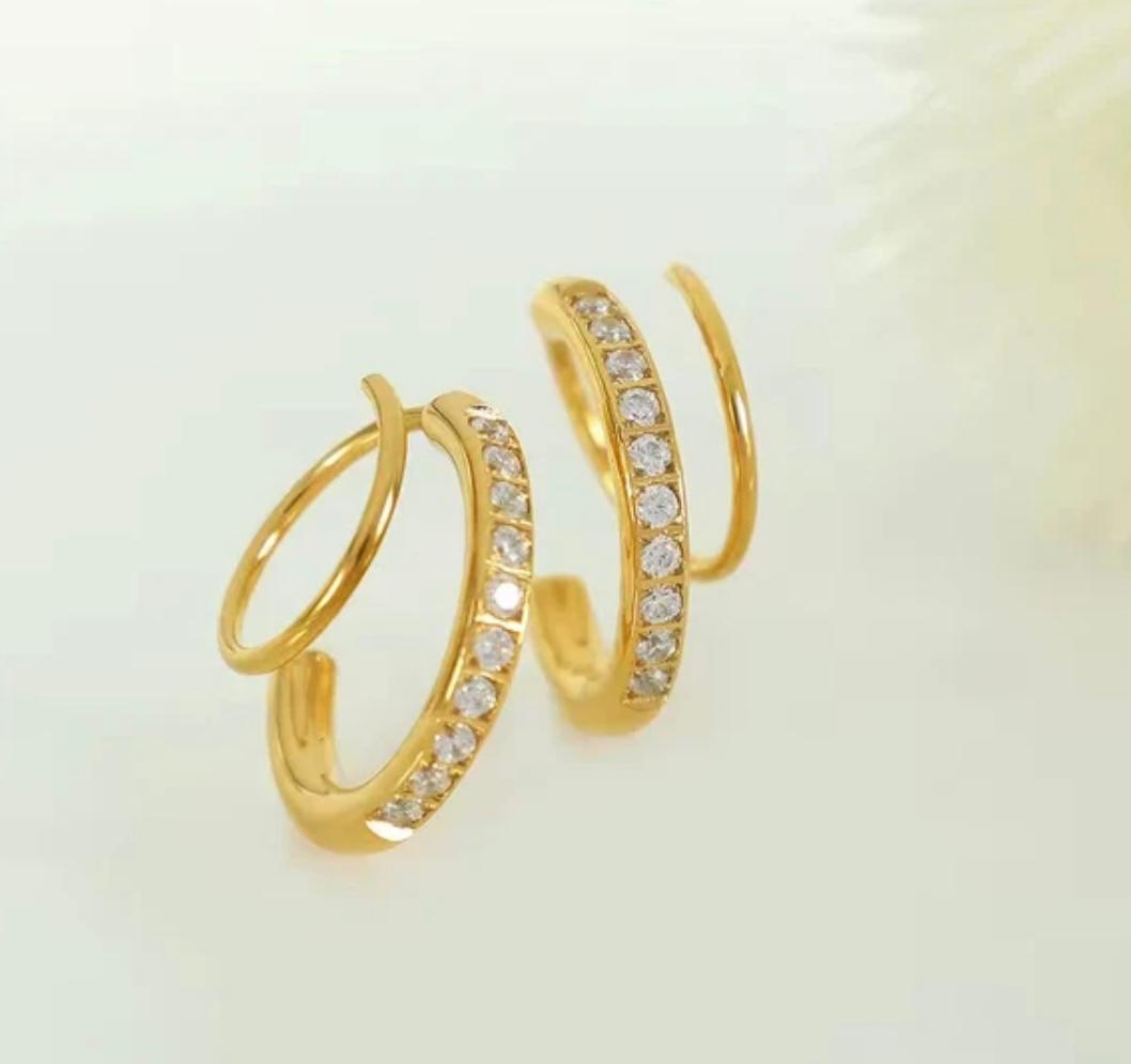 Celeste Duo Loop Earring
