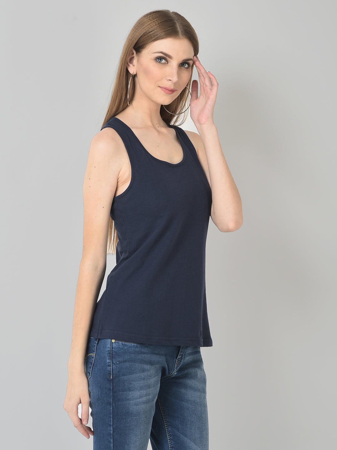 "Blue Tank Top for Women - Stylish & Comfortable Casual Wear | Cozmostore"
