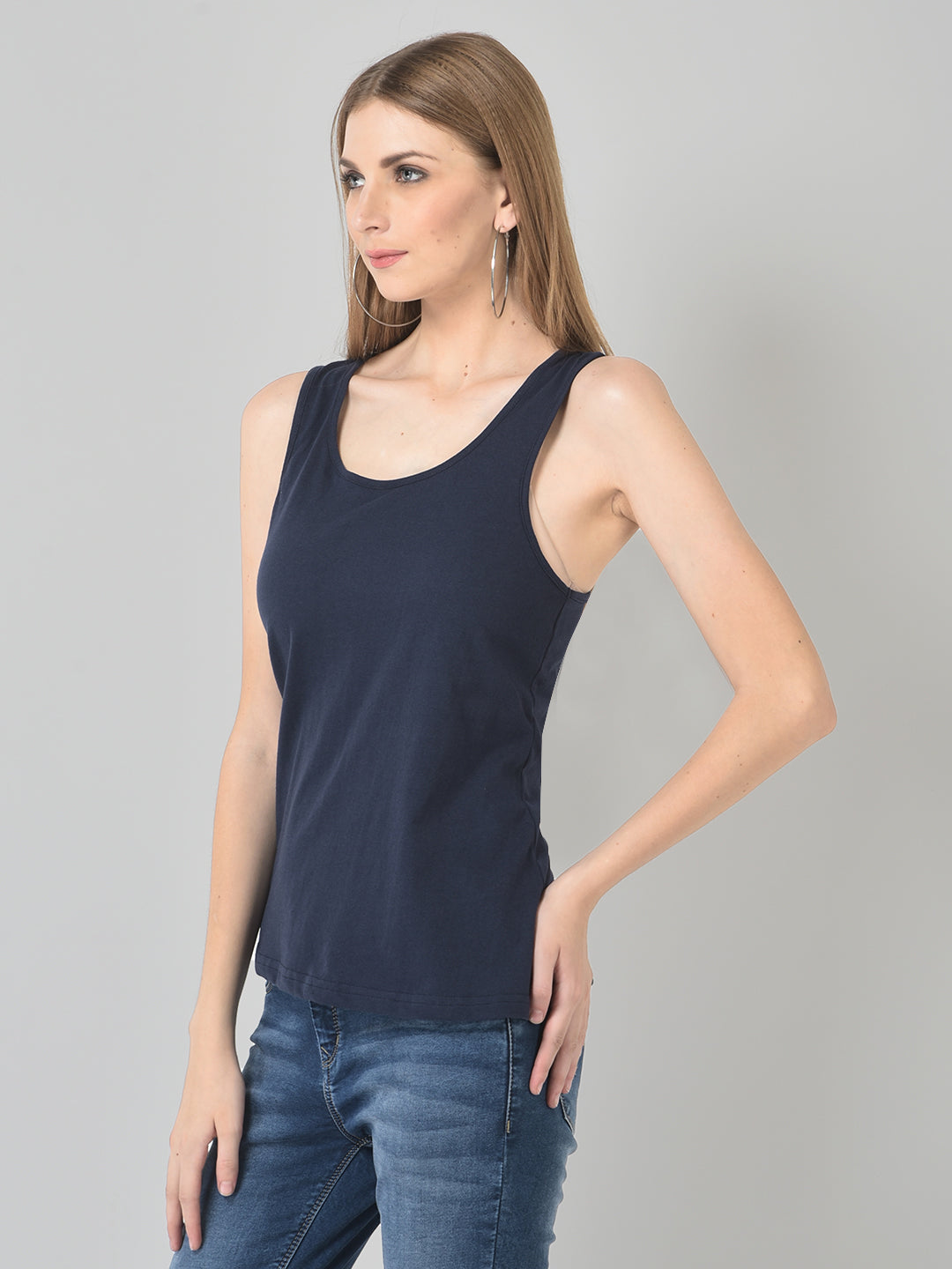 "Blue Tank Top for Women - Stylish & Comfortable Casual Wear | Cozmostore"
