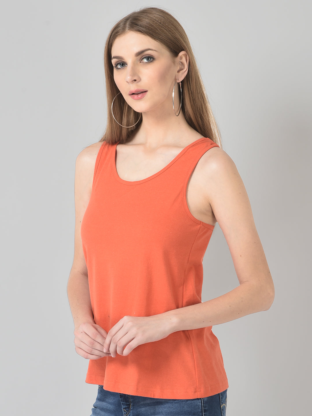 "Under Armour Orange Regular Fit Tank – Performance Activewear"