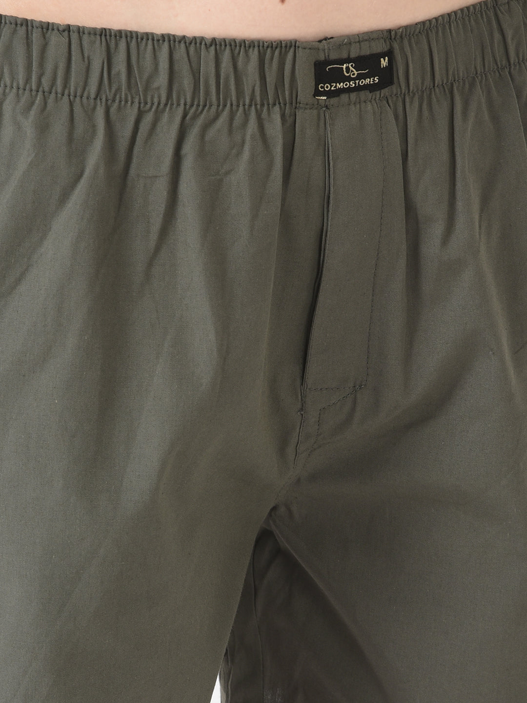 Women’s Olive Green Relaxed Boxer Shorts | Stylish, Breathable & Everyday Comfort Wear