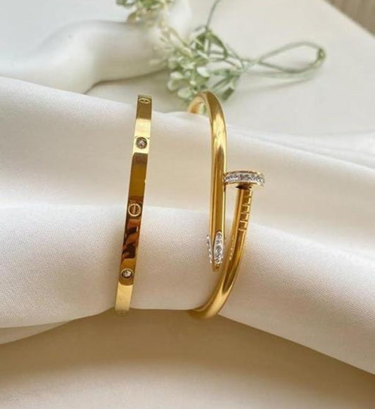 Combo of Nail and Love Bracelet