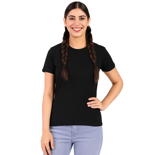 “The Essential Black Tee – Reinvented for Modern Women”