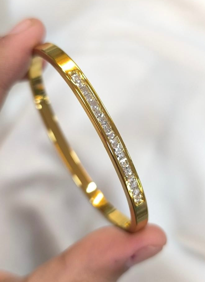 Radiant Row Bangle Bracelet