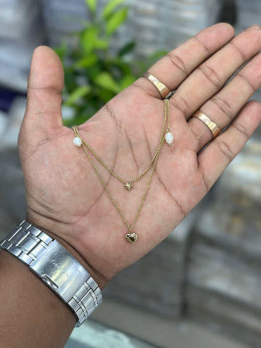 Starlit Hearts Necklace