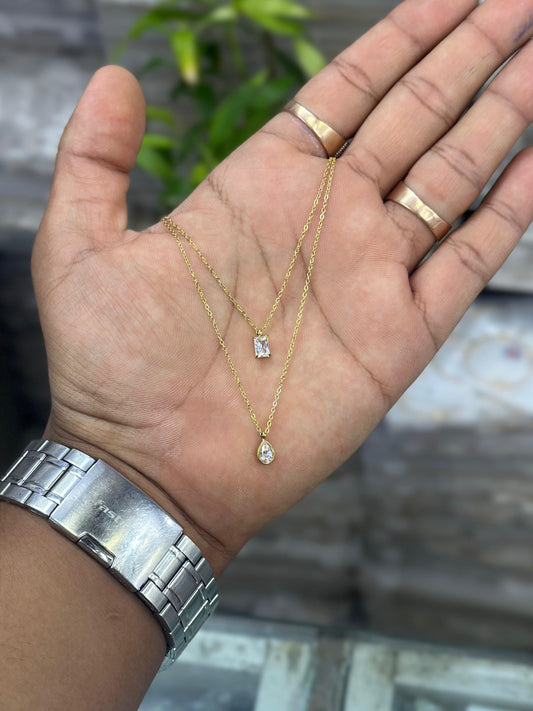 Twin Gems Necklace
