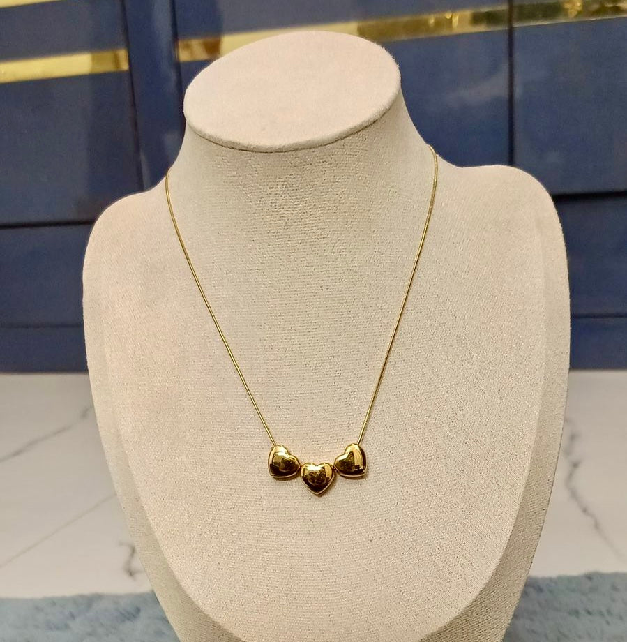 Triple Heart Necklace