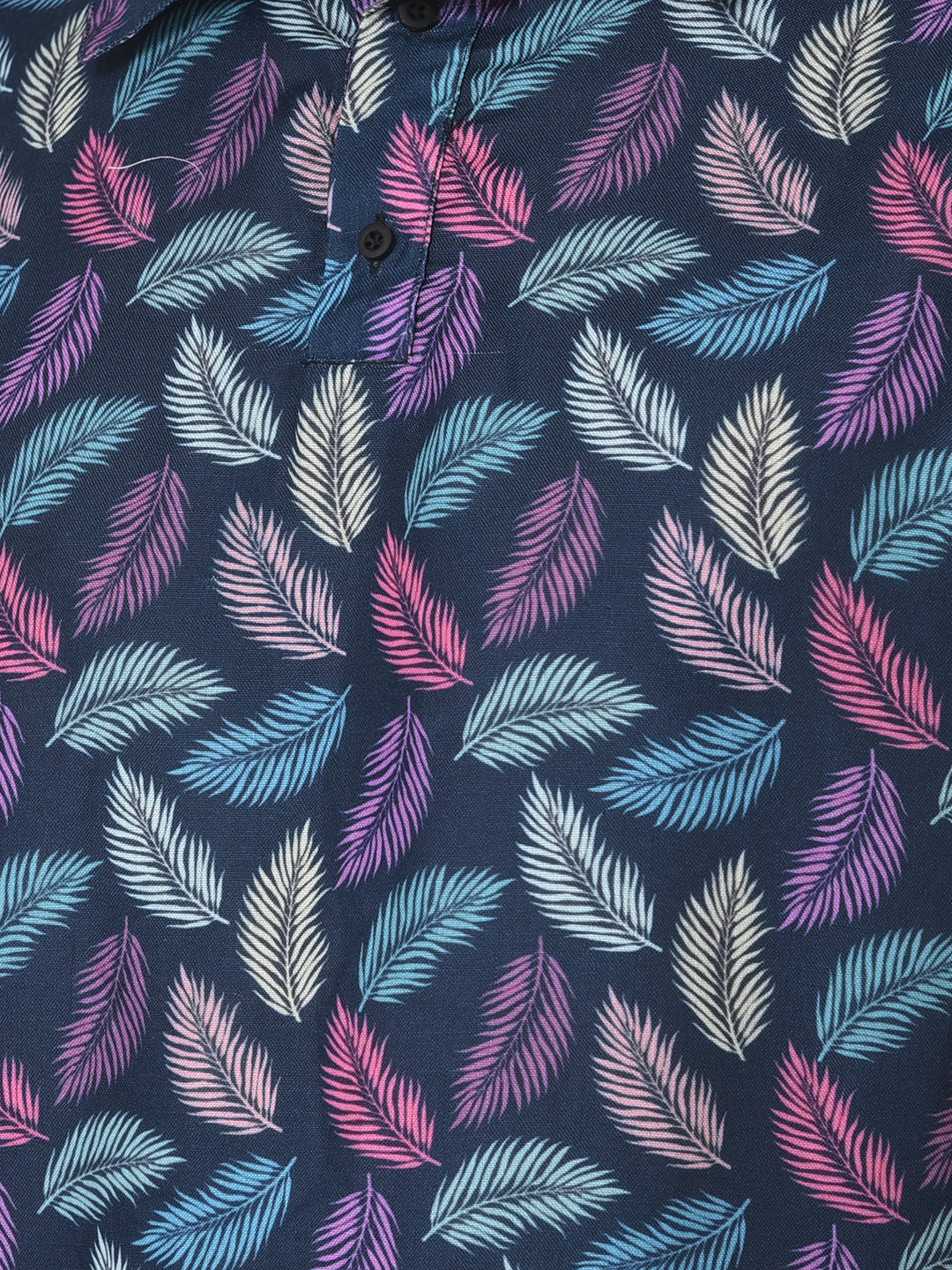 Cozmostore Men’s Leaf Print Shirt – Trendy Casual Summer Shirt for Men | Stylish Half Sleeve Cotton Shirt