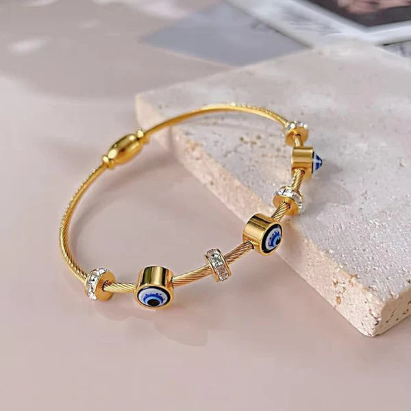 Evil Eye Bracelet in Gold