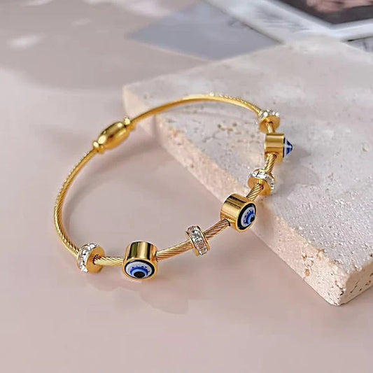 Evil Eye Bracelet in Gold