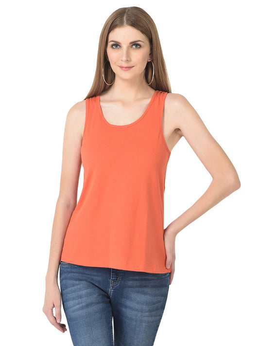 "Under Armour Orange Regular Fit Tank – Performance Activewear"