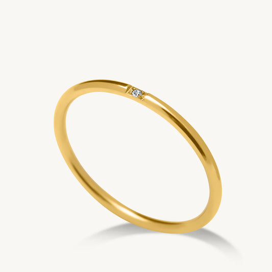 Ring Band with a stone