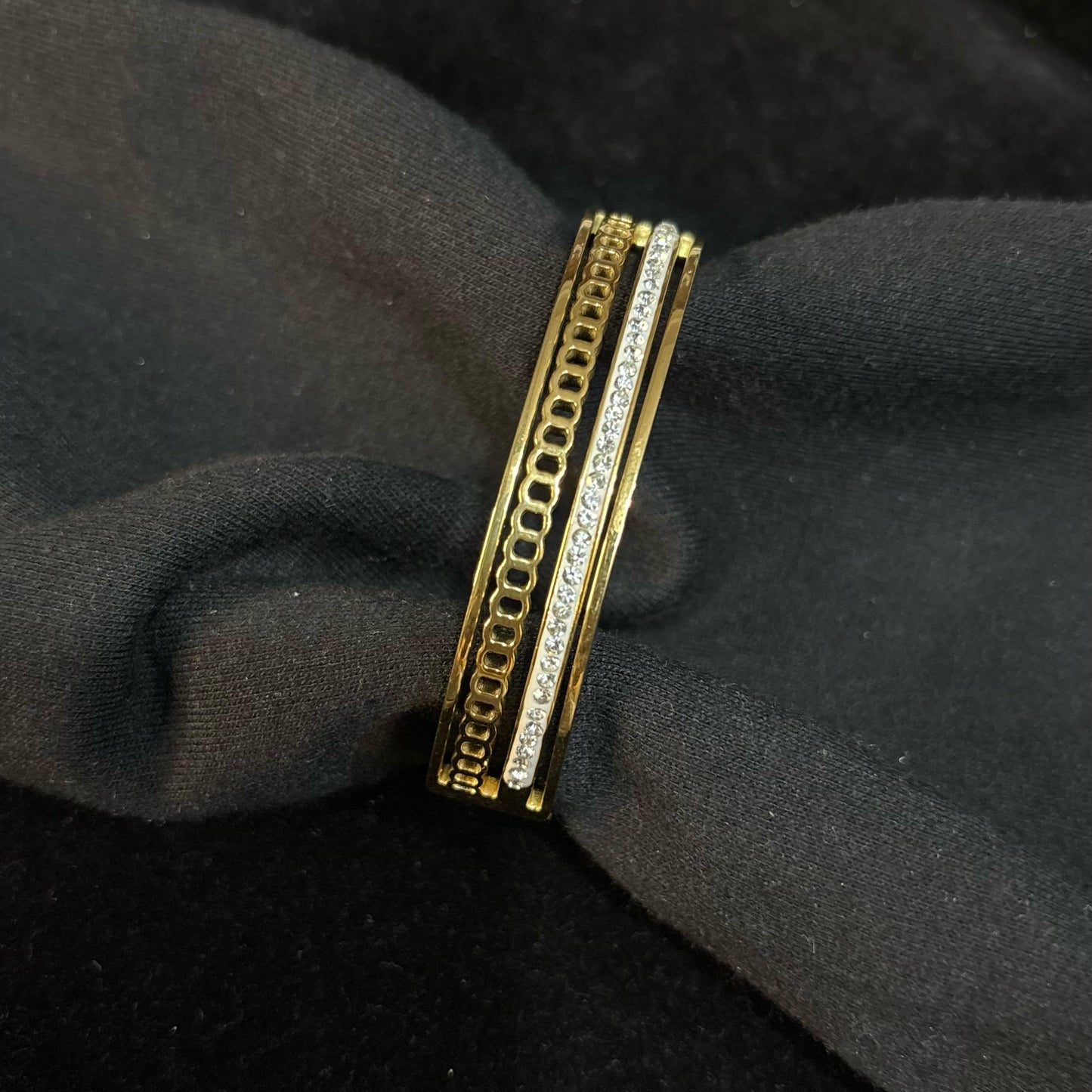 Stone ChainLustre Bangle Bracelet