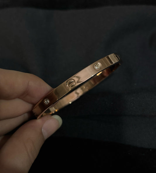 Rose Gold Love Bangle Bracelet