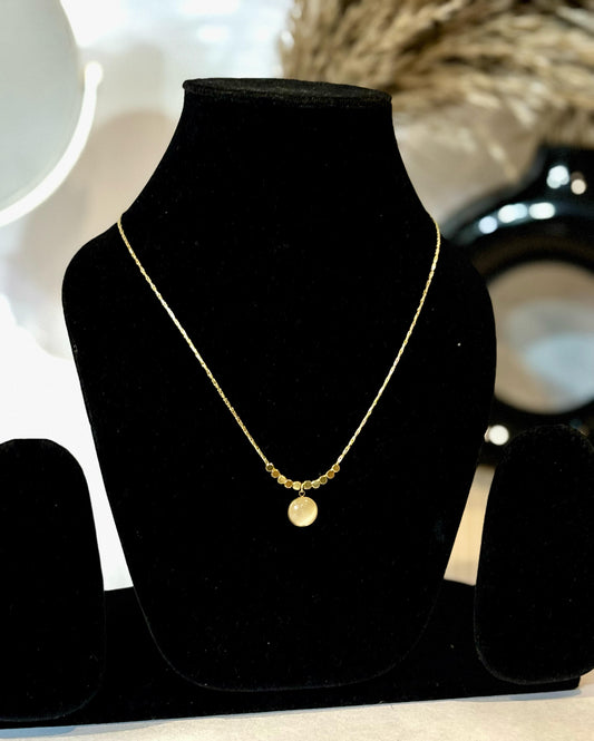 Luna Bead Pendant Necklace